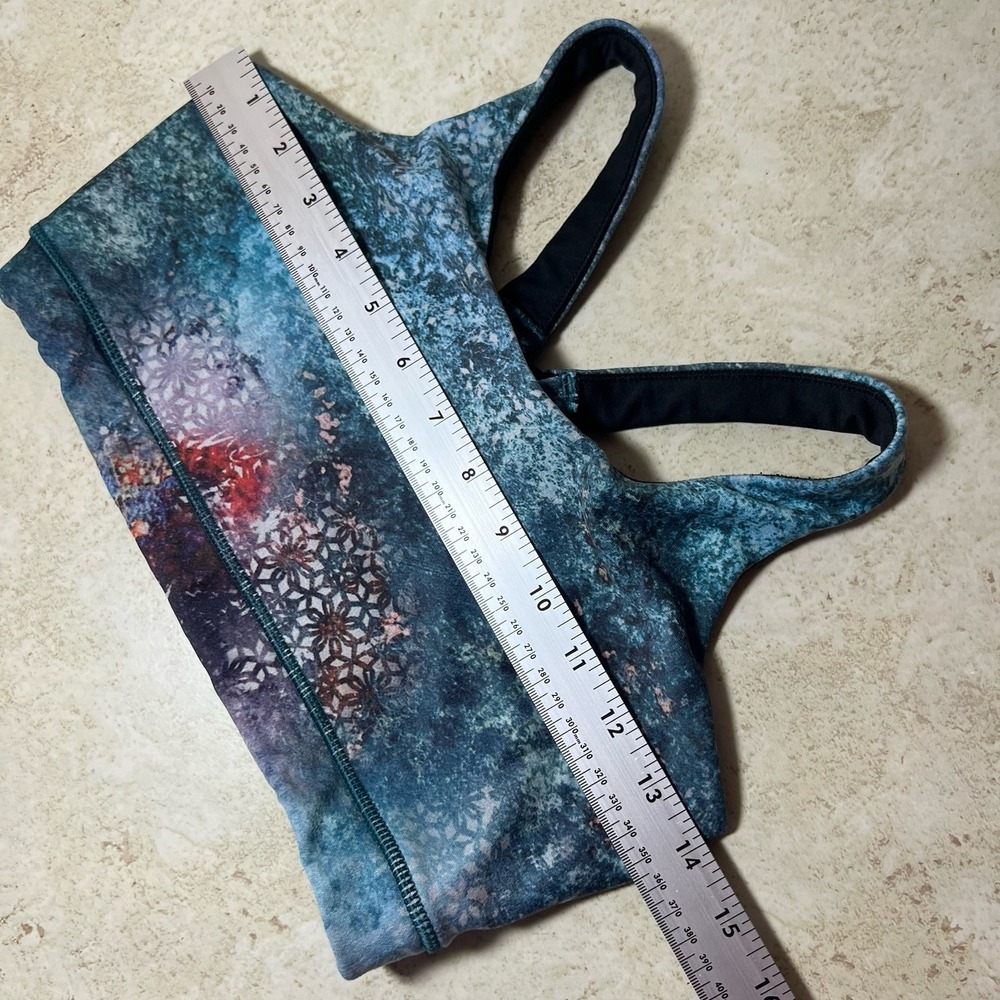 CALIA Boho Zen Yoga Sports Bra – Strappy Back & Mandala Detail Size Small/Medium - Picture 6 of 7